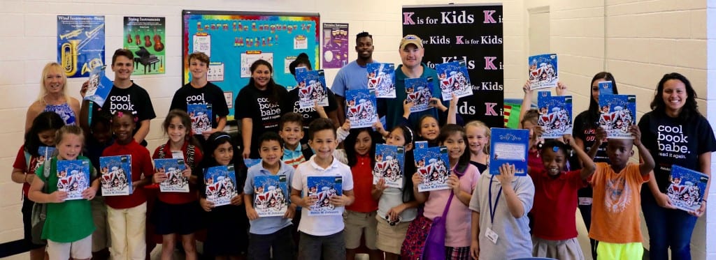 K is for Kids teen leaders at 3rd Annual Holiday Book Giveaway at the Boys and Girls Club with K is for Kids founder Karen D. Clawson and "The Jolly Shop" children's book author Sabin Johnson.