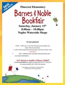 Pinecrest Elementary Bookfair at Barnes and Noble