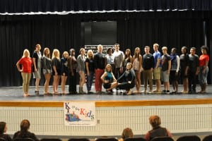 TeenFashionShow2015 - group pic of student leaders on stage with adults