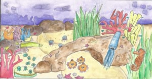 0 - Art by Madison Szittai - 1- Fishes and squishes - crop