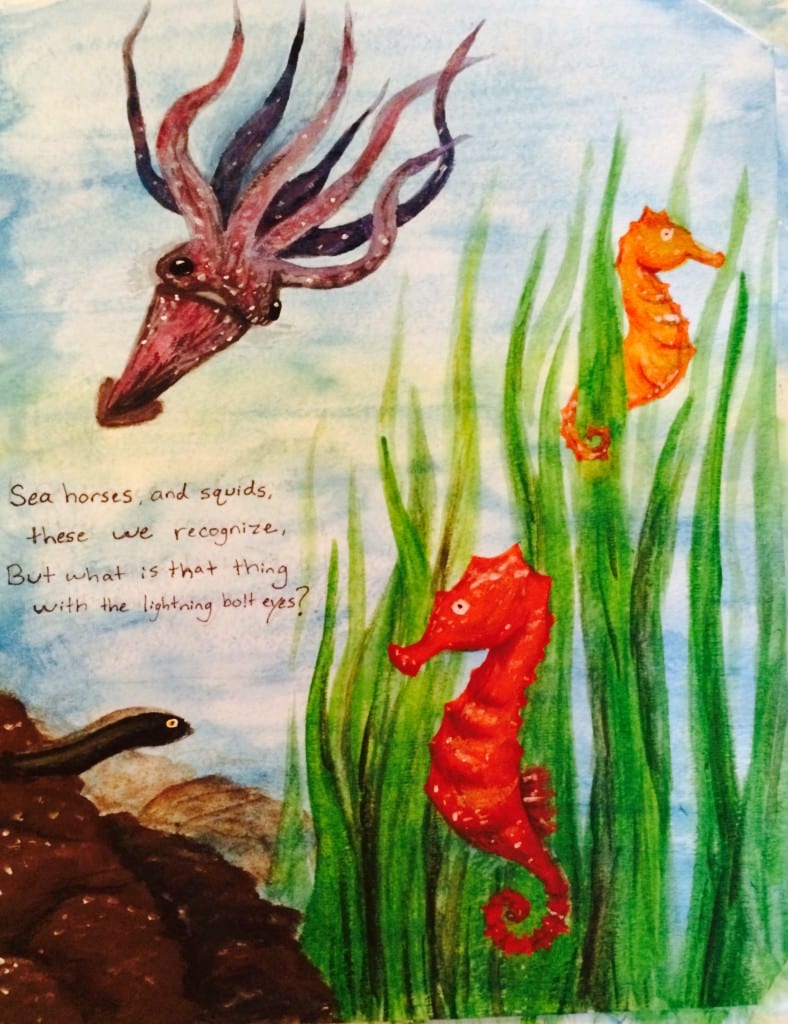 Art by Kaileen McHugh - Sea Horses and Squids