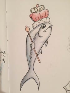 Art by Sarah Renfroe - Royal Fish