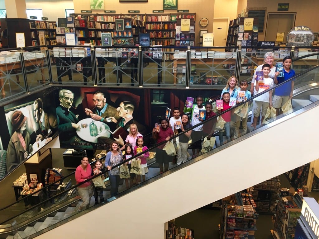 0 AES at BN on escalator - honorees show their books